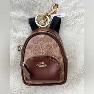 NWT Coach Backpack Bag Charm Retails $138